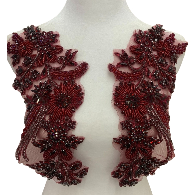 Applique Patch Flower - 49MC 이브닝 이벤트 드레스용 액세서리에 자수