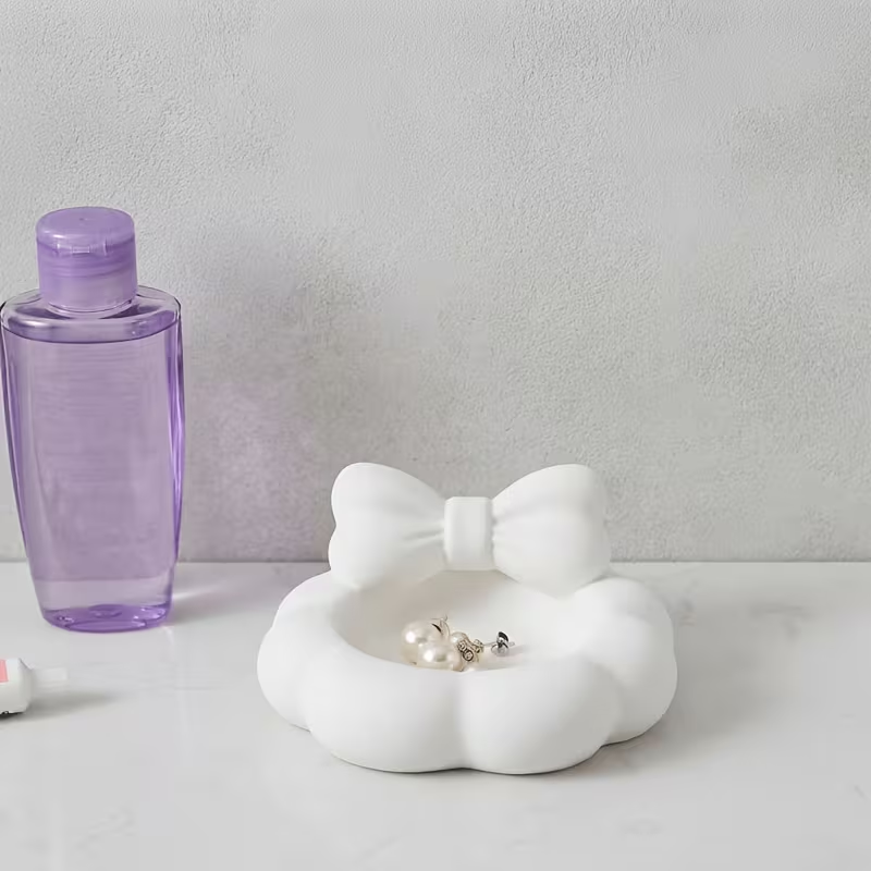 3D 프린팅된 검정색 리본 모양 보석 트레이, 귀여운  - Organza Ribbon Spool 리뷰 및 가격