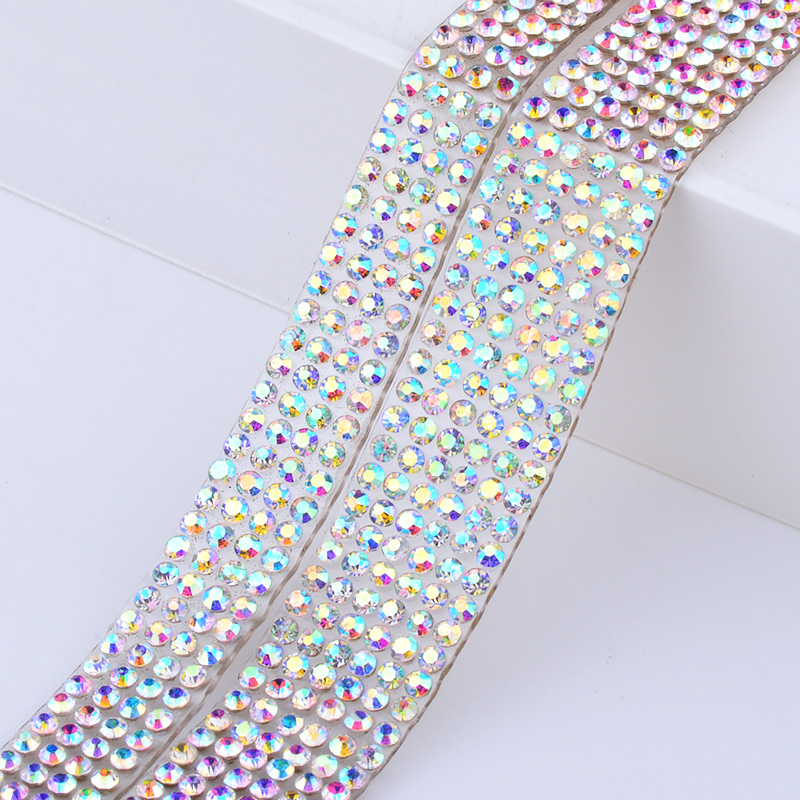 JUNAO 크리스탈 AB 라인스톤 패브릭 트림 핫픽스  - Hotfix Rhinestone Sheet 리뷰 및 가격
