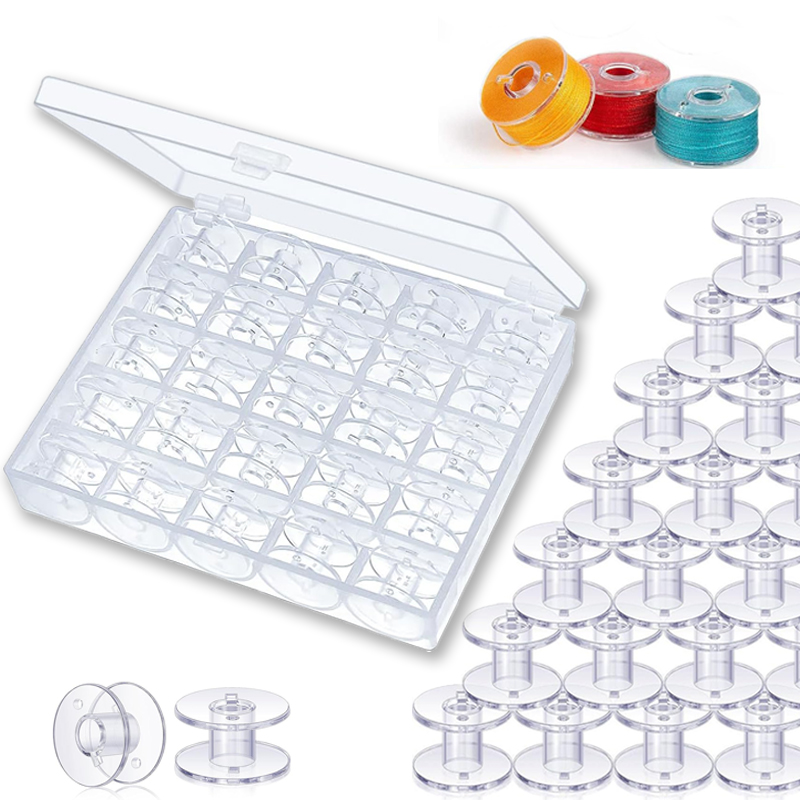 25개 홈 재봉틀 바닥 실 보빈 세트 재봉 액세서리 브 - Craft Embellishment Storage 리뷰 및 가격