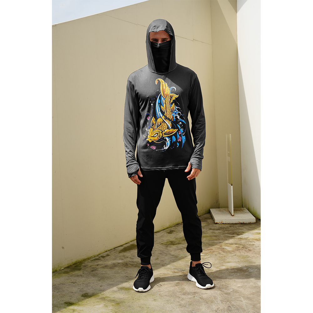 남성용 낚시 셔츠 자외선 차단 후드 마스크 일체형 낚시 - Embellish Knit 리뷰 및 가격