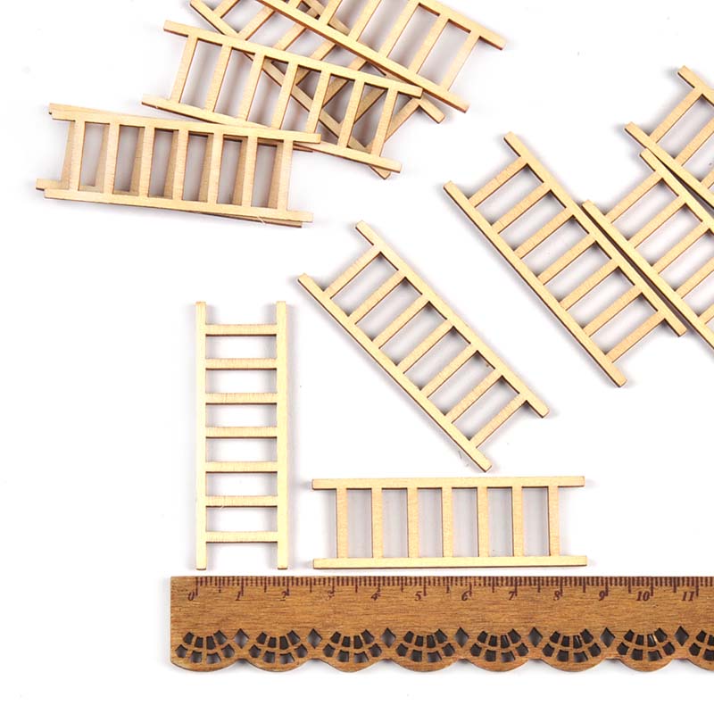 20 개/몫 20x60mm 자연 사다리 나무 DIY 예 - Craft Embellishments 리뷰 및 가격
