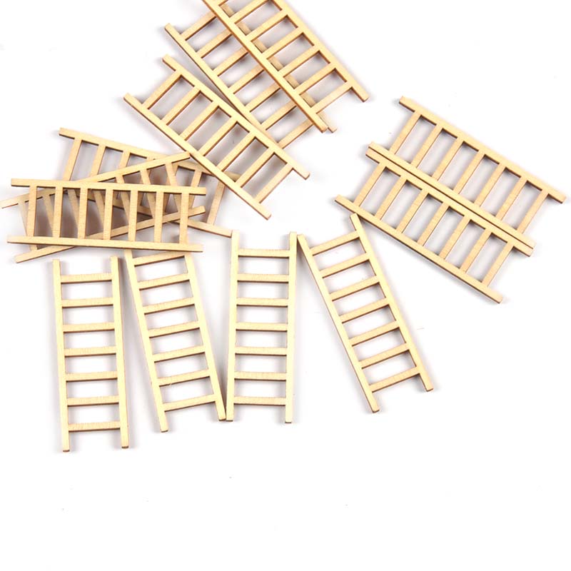 20 개/몫 20x60mm 자연 사다리 나무 DIY 예 - Craft Embellishments 리뷰 및 가격