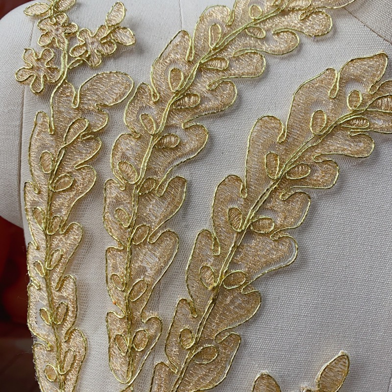 웨딩 DIY 공예 장식용 금색 레이스 트림 바느질 액세 - Craft Embellishments 리뷰 및 가격