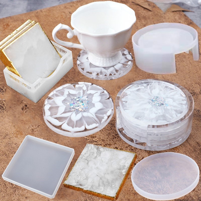 SNASAN 코스터 컵 매트 실리콘 몰드 수지 보관 상 - Craft Embellishment Storage 리뷰 및 가격