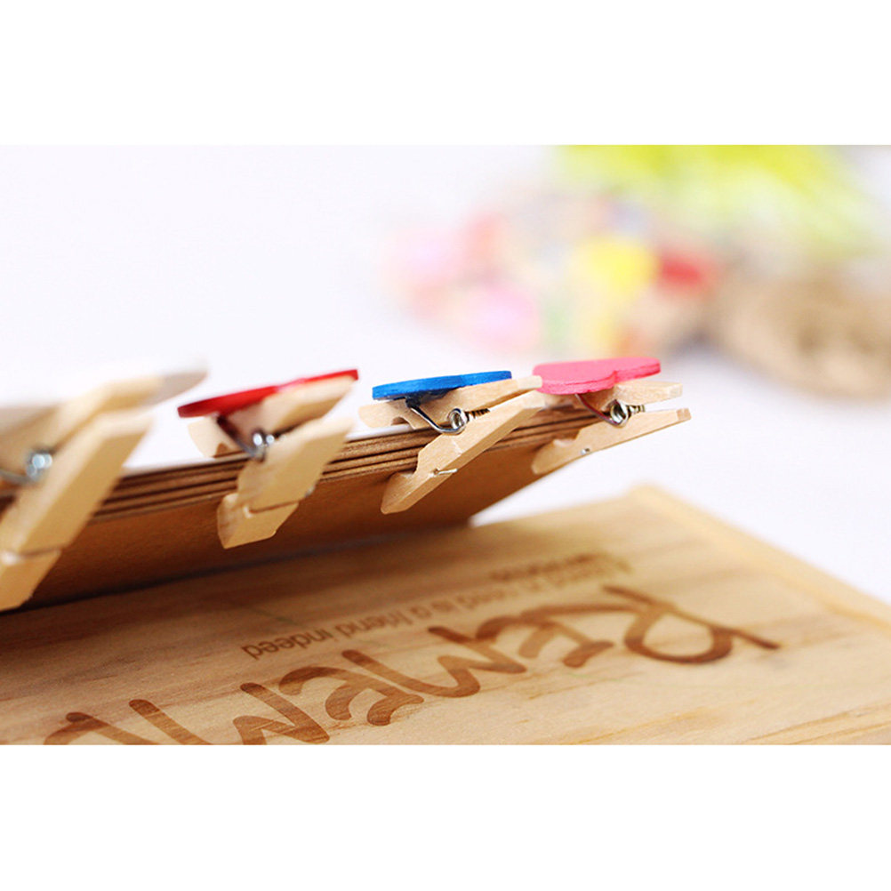 50개 미니 나무 옷핀, DIY 공예 프로젝트, 가정  - Craft Embellishments 리뷰 및 가격