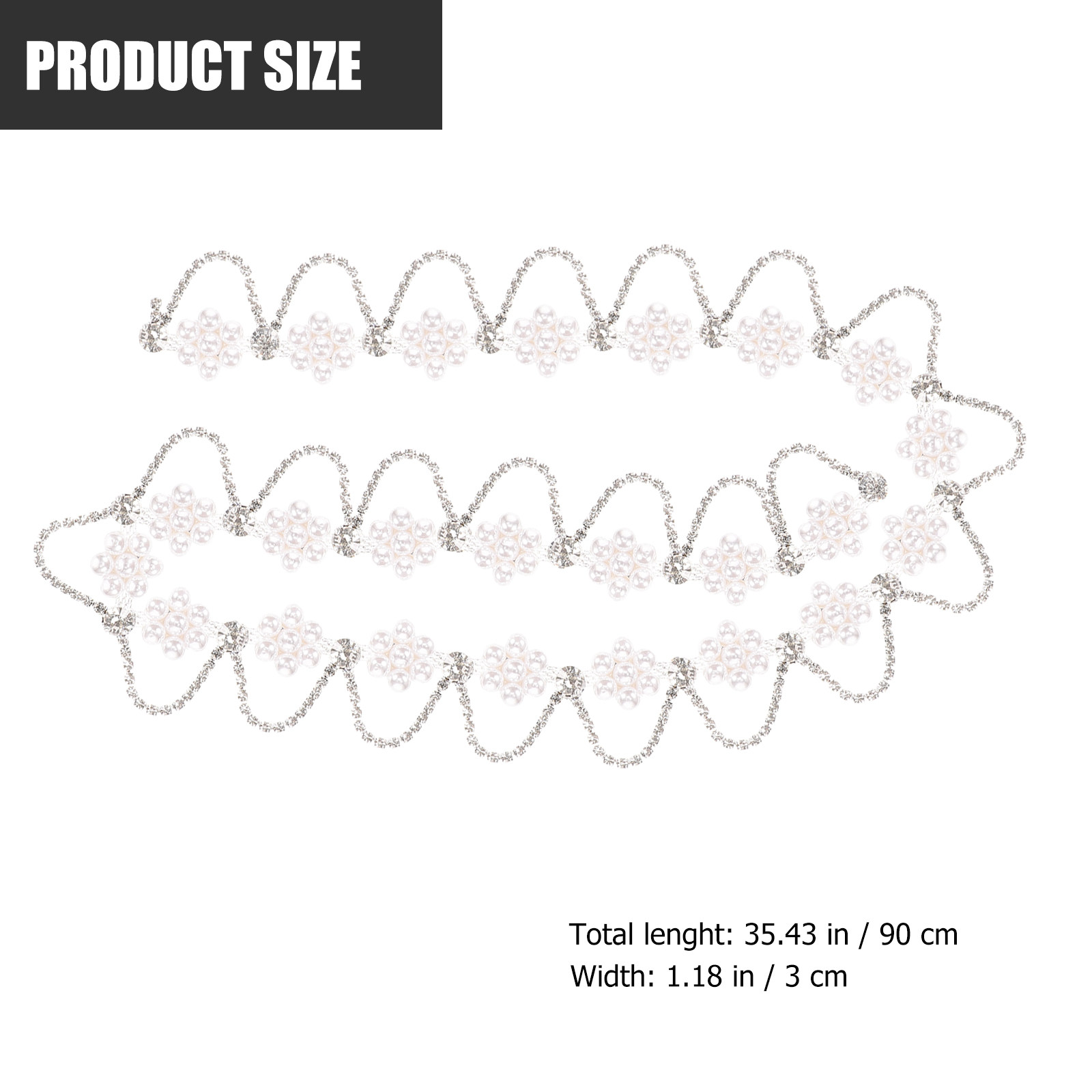 프리미엄 라인스톤 펄 체인 트림 - DIY 의류, 헤어 - Craft Embellishments 리뷰 및 가격